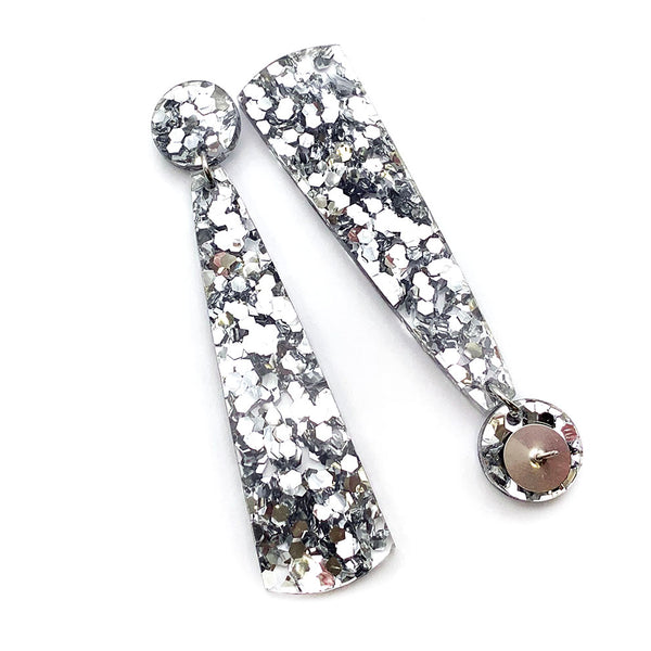 Lola Dangle Earrings · Chunky Silver