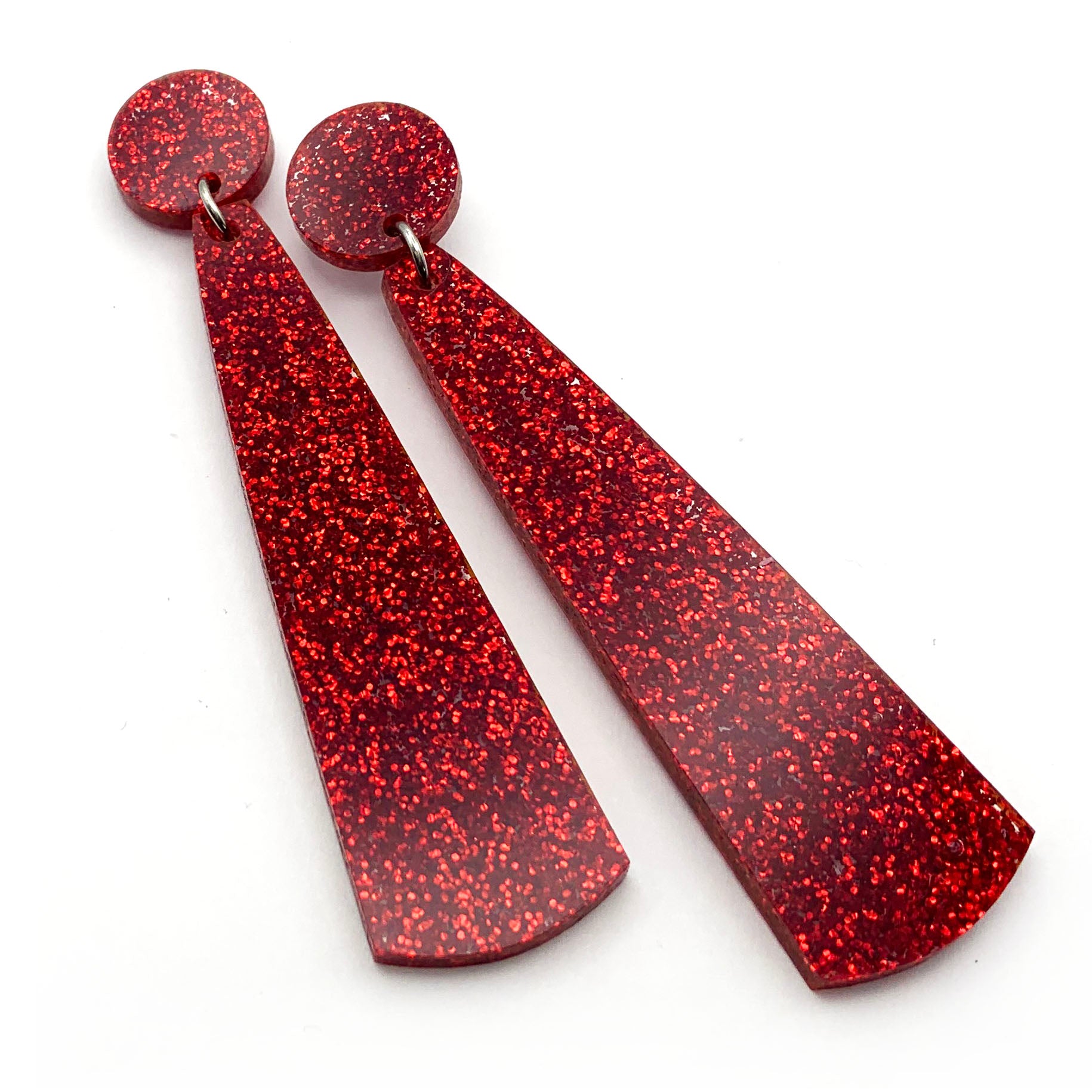 Lola Dangle Earrings · Red
