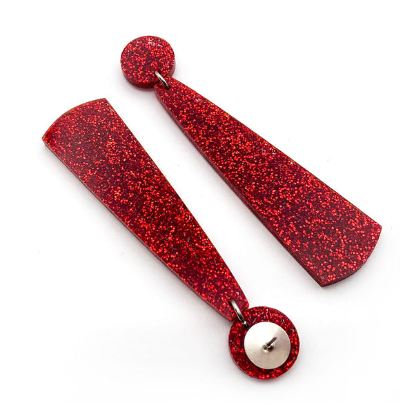 Lola Dangle Earrings · Red